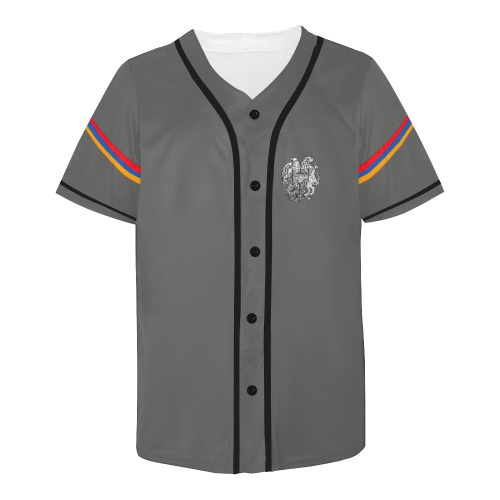 coat of arms of Armenia Հայաստանի զինանշանը All Over Print Baseball Jersey for Men (Model T50)