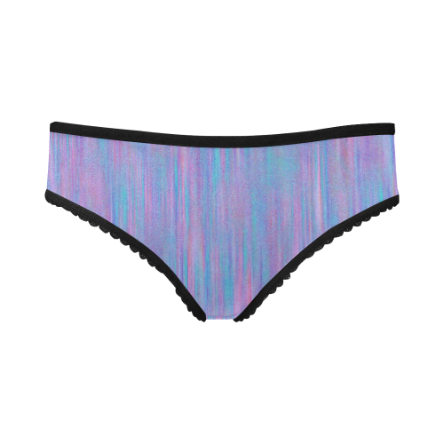 Purple Turquoise Watercolor Women's All Over Print Girl Briefs (Model L14)