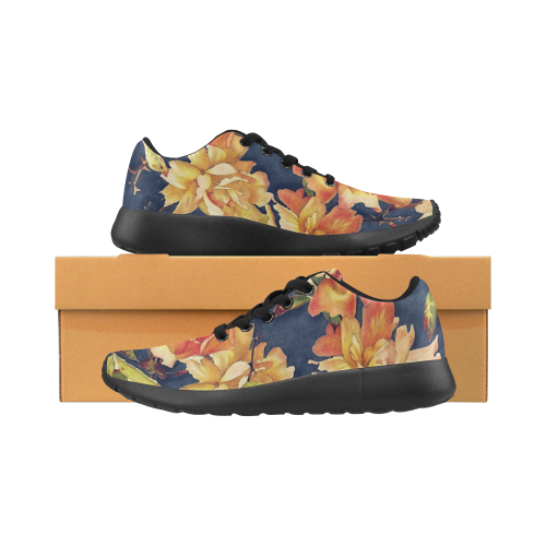 flowers #flowers #pattern #flora Women’s Running Shoes (Model 020)