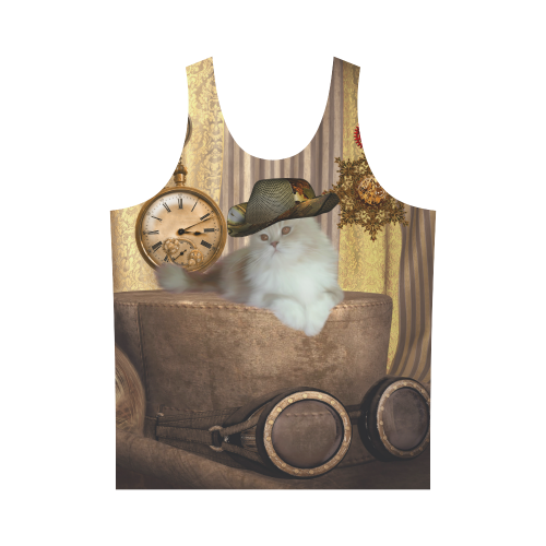 Funny steampunk cat All Over Print Tank Top for Men (Model T43)