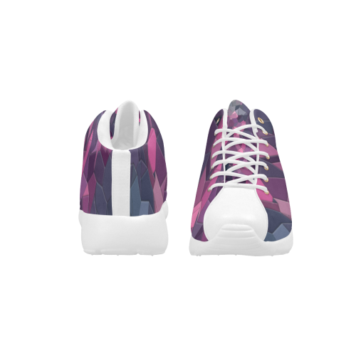 purple pink magenta mosaic #purple Men's Basketball Training Shoes (Model 47502)