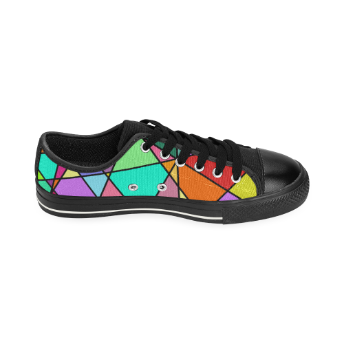 fractured glass Men's Classic Canvas Shoes (Model 018)
