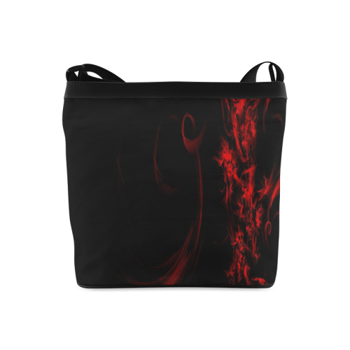 red-abstract Crossbody Bags (Model 1613)