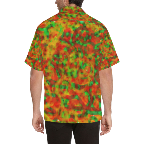 Funny Colorful Pattern Hawaiian Shirt (Model T58)