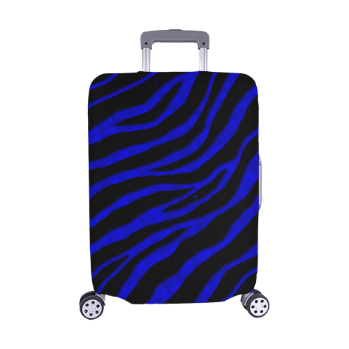 Ripped SpaceTime Stripes - Blue Luggage Cover/Medium 22"-25"