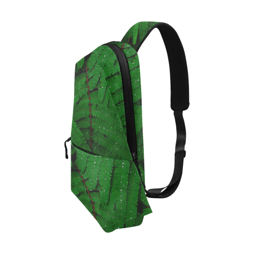 Forest Green Plants with Dew Photo Chest Bag (Model 1678)
