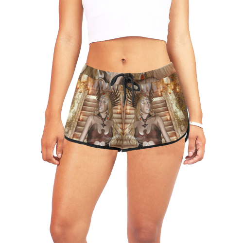 Beautiful fairy Women's All Over Print Relaxed Shorts (Model L19)