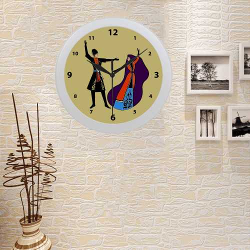 Armenian Folk Dance Circular Plastic Wall clock