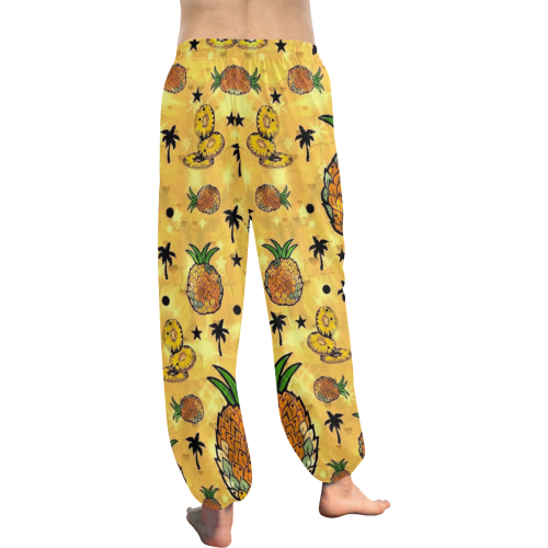 Pineapple Popart by Nico Bielow Women's All Over Print Harem Pants (Model L18)