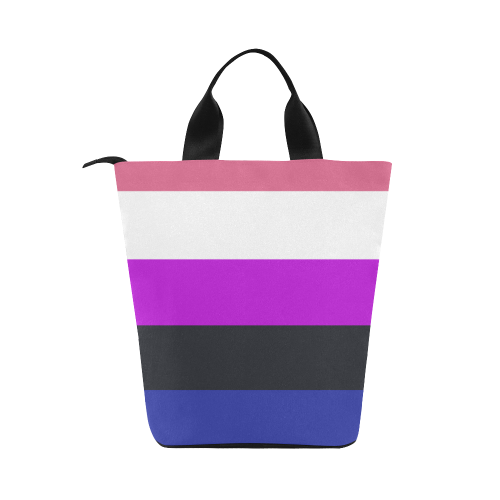 Gender Fluid Flag Nylon Lunch Tote Bag (Model 1670)