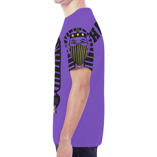 Hip hop version of egypt tee purple New All Over Print T-shirt for Men (Model T45)
