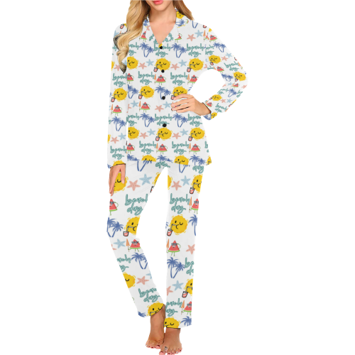 digital art pattern Women's Long Pajama Set