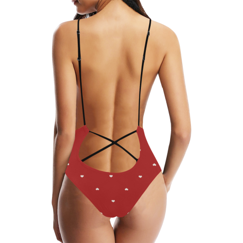 My Valentine Sexy Lacing Backless One-Piece Swimsuit (Model S10)