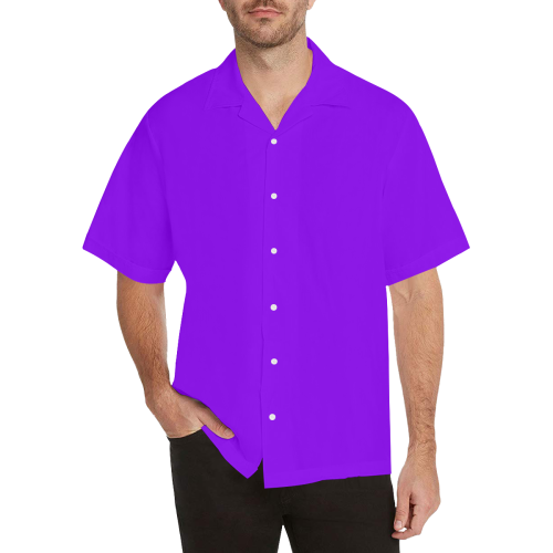 color electric violet Hawaiian Shirt (Model T58)