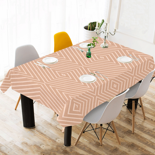 Abstract 2 QZ Cotton Linen Tablecloth 60"x120"