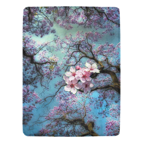 Cherry blossomL Ultra-Soft Micro Fleece Blanket 60"x80"