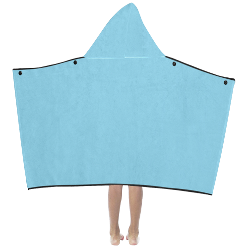 color sky blue Kids' Hooded Bath Towels