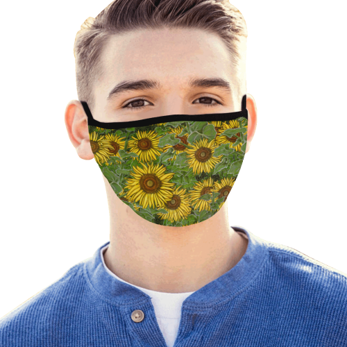 Sunflower Field Mouth Mask