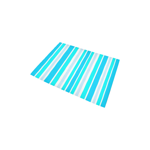 Summer Blues Stripes Area Rug 2'7"x 1'8‘’