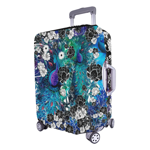 Beautiful Luggage Cover Peacock Luggage Cover/Large 26"-28"