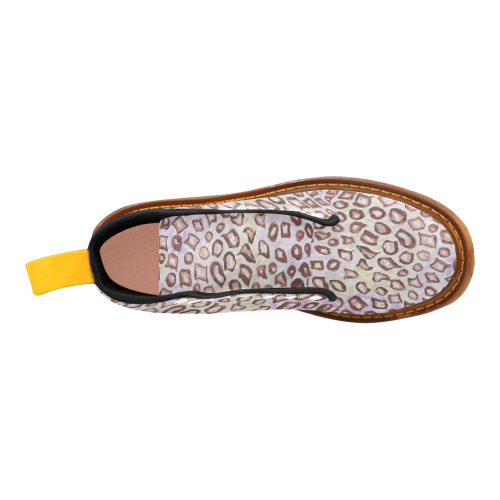 Leopard Skin from Painting Martin Boots For Women Model 1203H