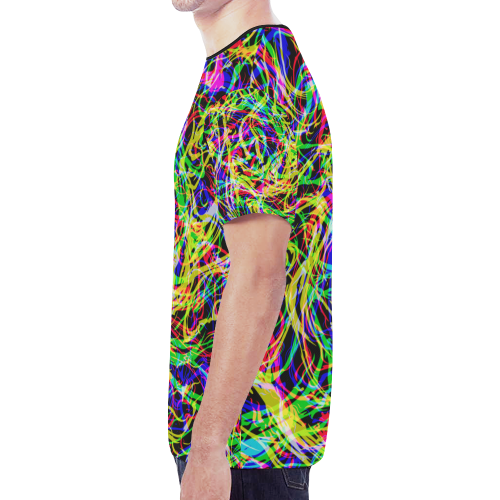 colorful abstract pattern New All Over Print T-shirt for Men (Model T45)