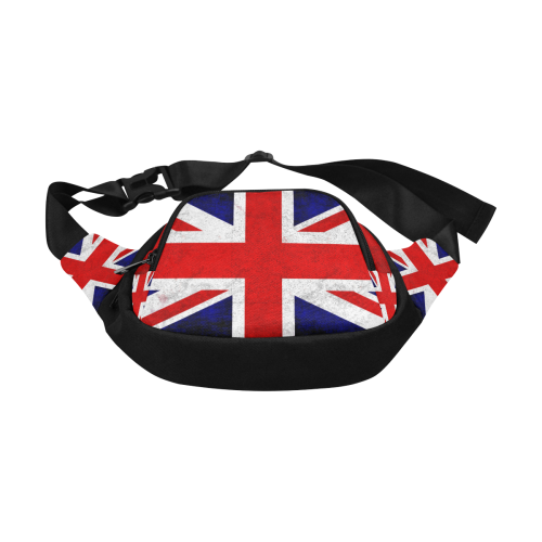 United Kingdom Union Jack Flag - Grunge 2 Fanny Pack/Small (Model 1677)