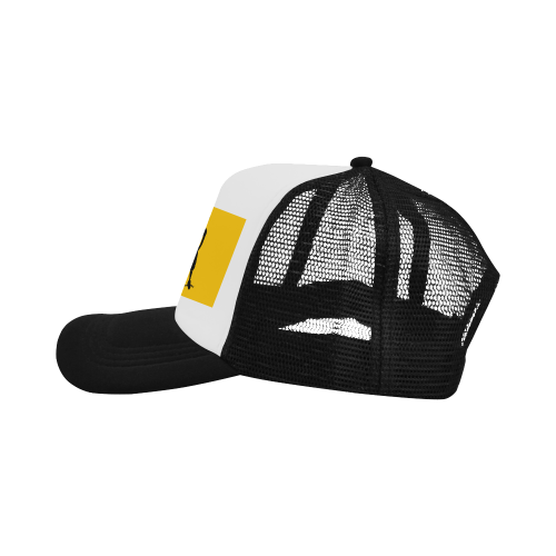 Aziatic Black, Yellow and White Trucker Hat