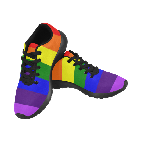 Rainbow Flag (Gay Pride - LGBTQIA+) Women’s Running Shoes (Model 020)