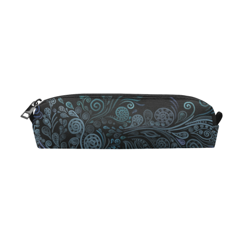 3D psychedelic ornaments blue Pencil Pouch/Small (Model 1681)