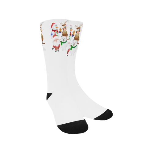 Christmas Gingerbread, Snowman, Santa Claus Trouser Socks (For Men)