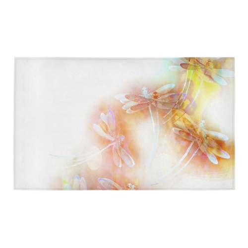 Watercolor dragonflies Azalea Doormat 30" x 18" (Sponge Material)