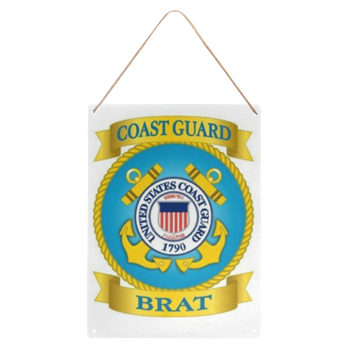 Coast Guard Brat Metal Tin Sign 12"x16"