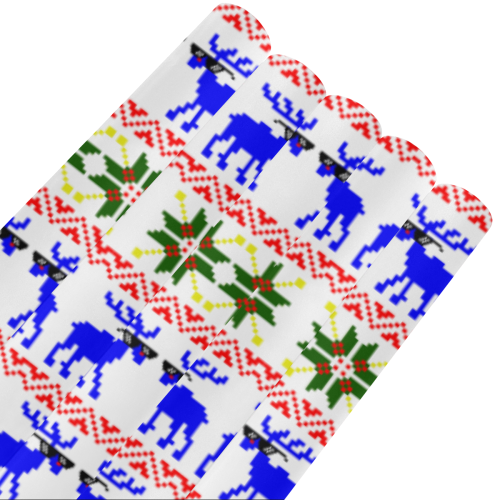 Christmas Ugly Sweater Deer "Deal With It" Gift Wrapping Paper 58"x 23" (5 Rolls)