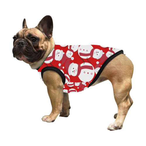 Snowman - RED All Over Print Pet Tank Top