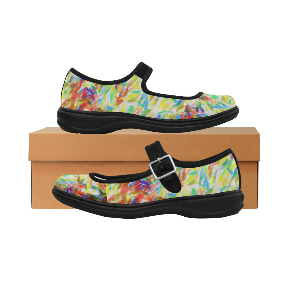 colorful mary jane shoes