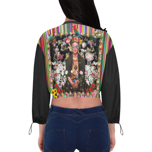 Frida Incognito Cropped Chiffon Jacket for Women (Model H30)