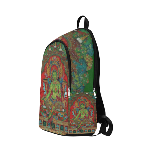 Green Tara from Tibetan Buddhism Fabric Backpack for Adult (Model 1659)