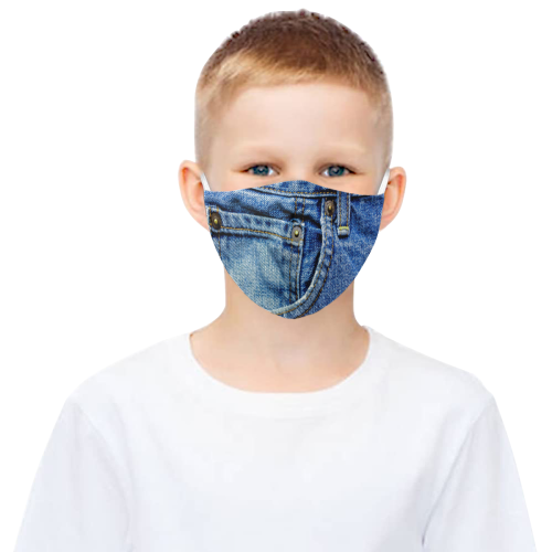 DENIM 3D Mouth Mask with Drawstring (30 Filters Included) (Model M04) (Non-medical Products)