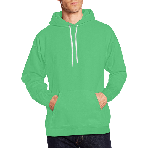 color Paris green All Over Print Hoodie for Men (USA Size) (Model H13)
