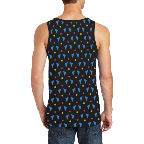 Funny Doodle Pattern 2A by JamColors Men's All Over Print Tank Top (Model T57)