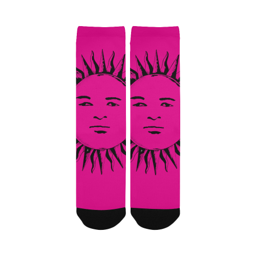GOD Women Socks Pink & Black Women's Custom Socks