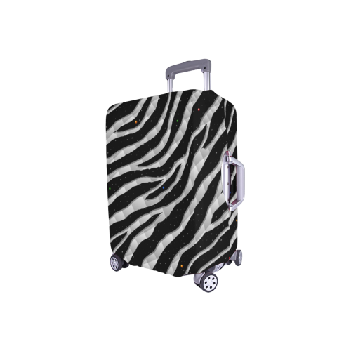 Ripped SpaceTime Stripes - White Luggage Cover/Small 18"-21"