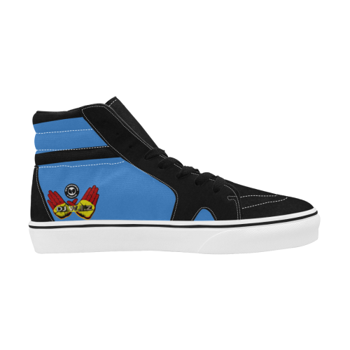 DJ W.I.Z WuShoe Blue Men's High Top Skateboarding Shoes (Model E001-1)