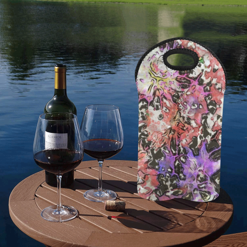Floral Art Studio 6216B 2-Bottle Neoprene Wine Bag