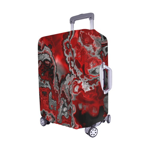 awesome fractal marbled 07 Luggage Cover/Medium 22"-25"