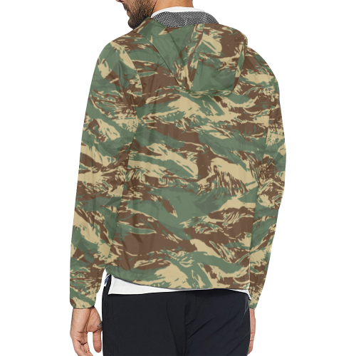 Rhodesian Tigerstripes Fictional Camouflage Unisex All Over Print Windbreaker (Model H23)