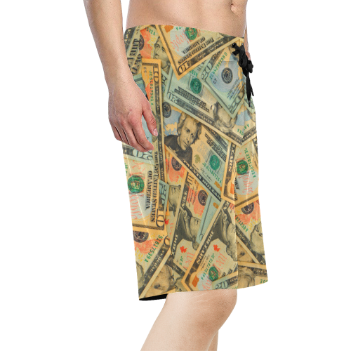 US DOLLARS 2 Men's All Over Print Board Shorts (Model L16)