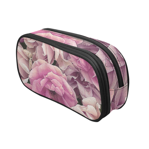 great garden roses pink Pencil Pouch/Large (Model 1680)
