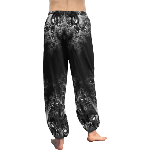 Midnight Frost Fractal Abstract Women's All Over Print Harem Pants (Model L18)
